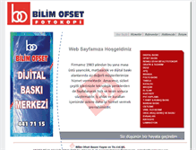 Tablet Screenshot of bilimofset.com